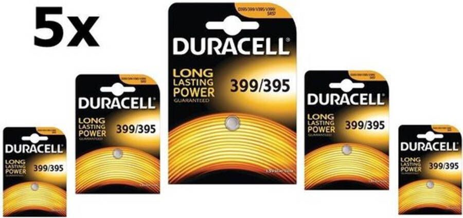 Duracell 5 Stuks 399-395 G7 SR927W 1.5V 52mAh knoopcel batterij