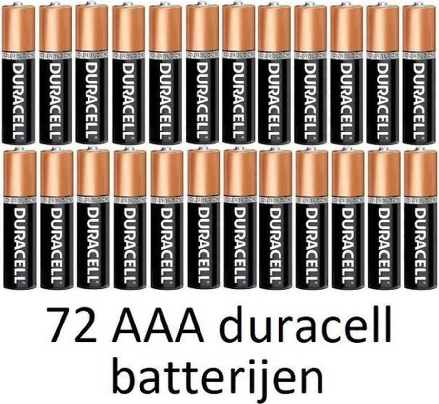 Duracell 72 stuks AAA alkaline batterijen