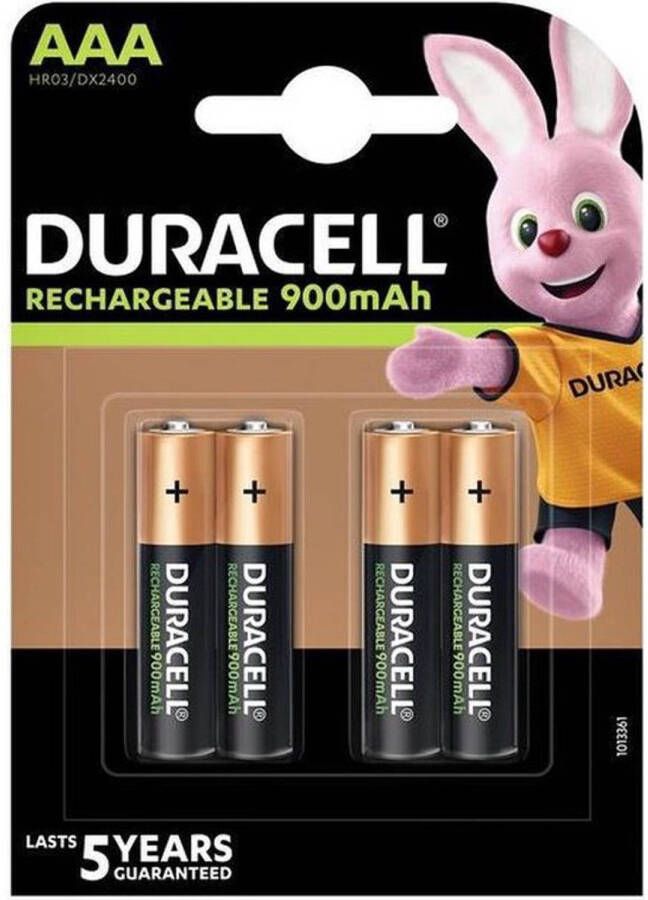 Duracell 8 Stuks (2 Blisters a 4 st) AAA Oplaadbare Batterijen 800 mAh