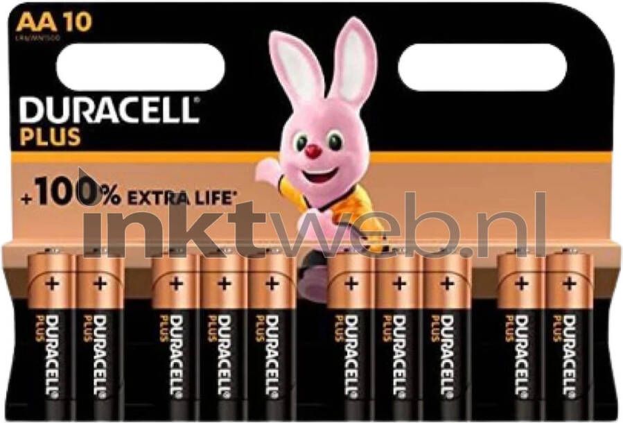 Duracell Alkaline Mignon AA LR06 1.5V Plus(10-Pack) batterijen