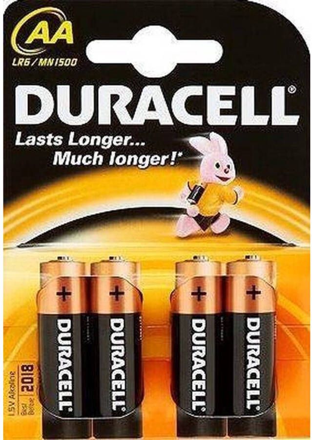 Duracell Basic AA Batterijen 4 stuks