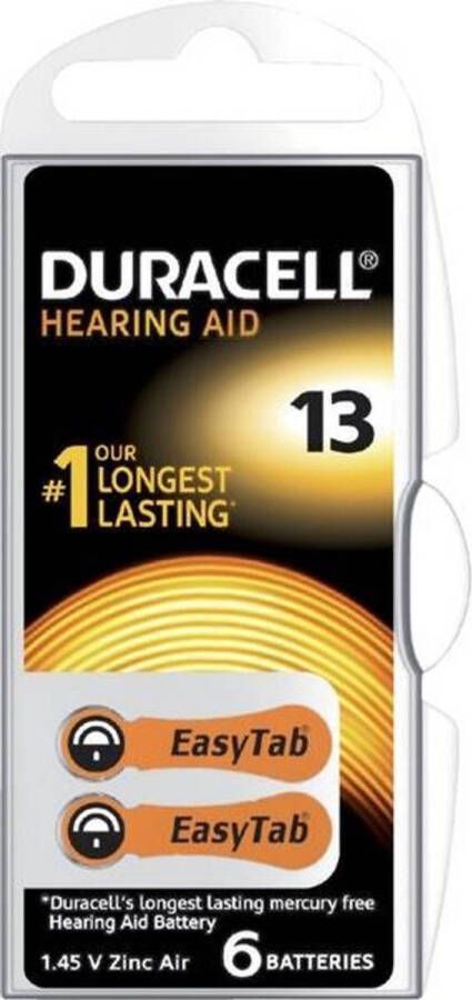 Duracell Batterij da13 hearing aid