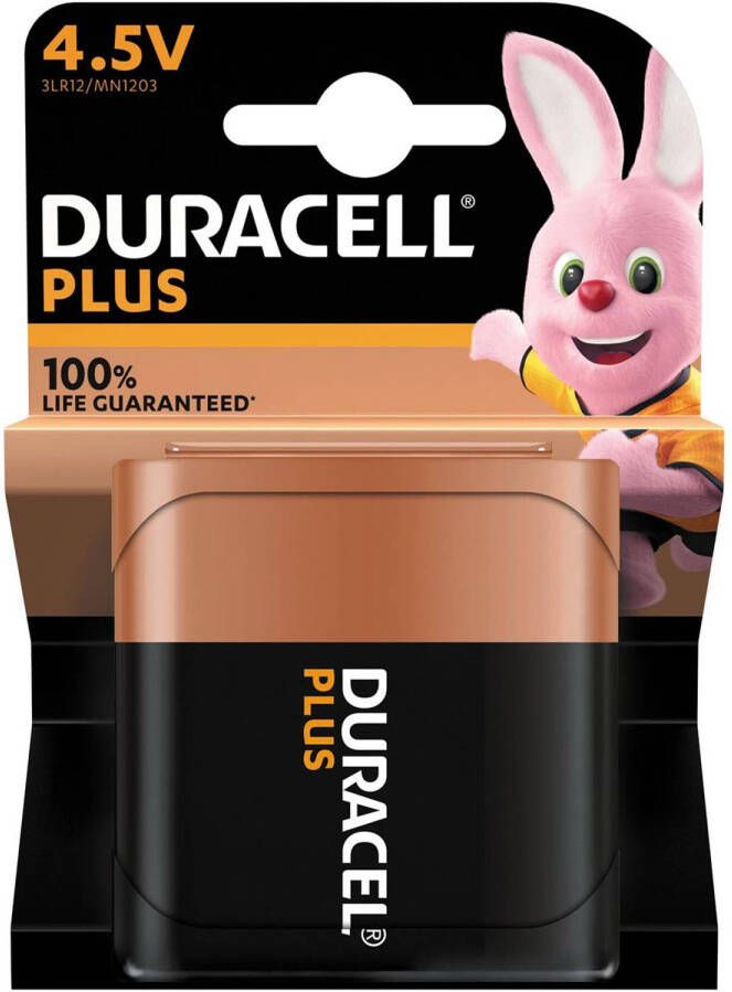 Duracell Duracel Batterij Alkaline Plus Power Plat 4 5v