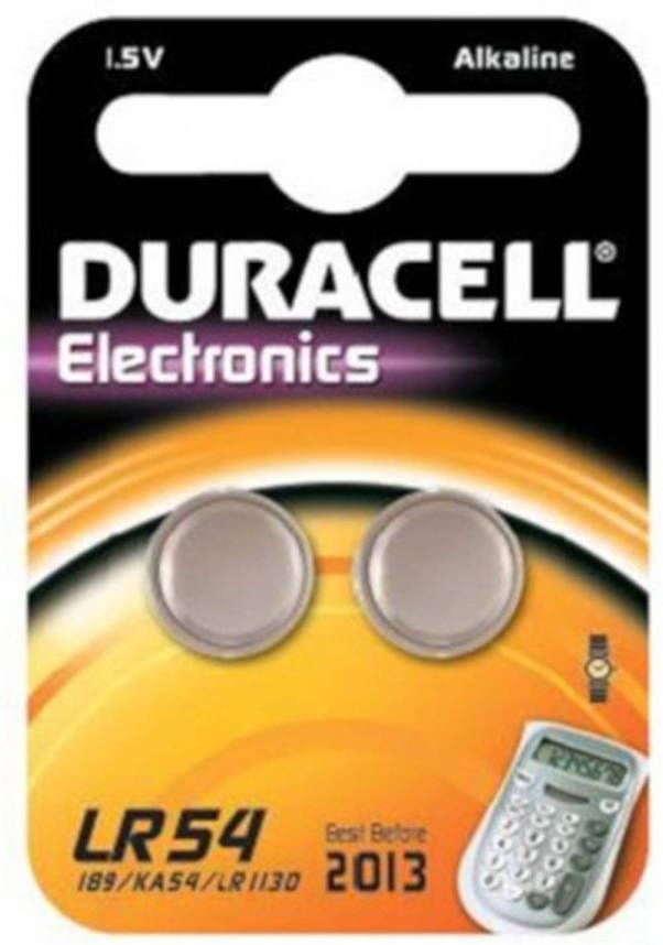 Duracell batterij V10GA LR1130 LR54 1.5V alkaline 2 stuks