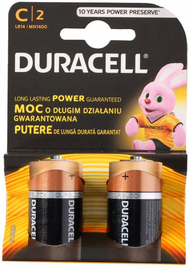 Duracell batterijen CR LR14 2 stuks Batterijen