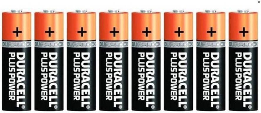 Duracell batterijen pluspower AAA MN2400 8 stuks