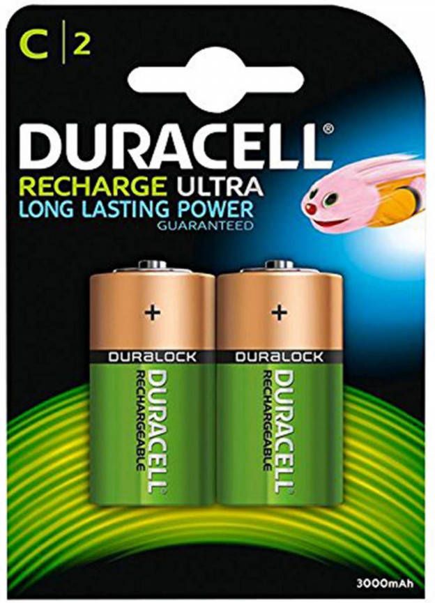Duracell Oplaadbaar Batterij Ni-mh C 3000mah 2 Stuks