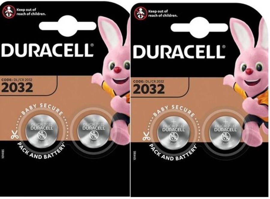 Duracell CR2032 Lithium Batterijen 3V 2 x 2 blister