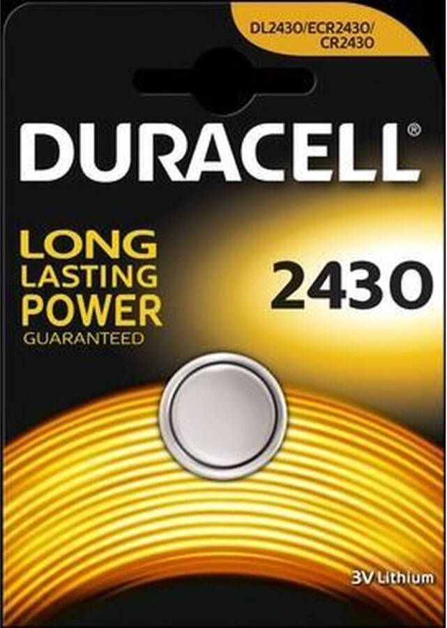Duracell CR2430 3v Lithium Knoopcelbatterij 2 Stuks
