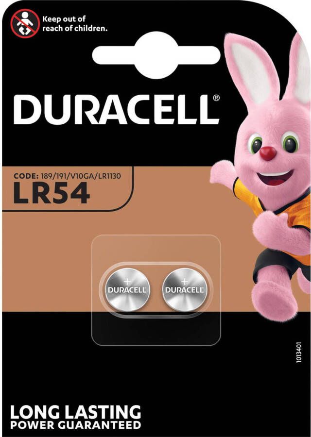 Duracell knoopcel Electronics LR54 blister van 2 stuks 10 stuks