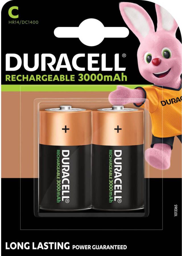 Duracell oplaadbare batterijen C blister van 2 stuks 10 stuks