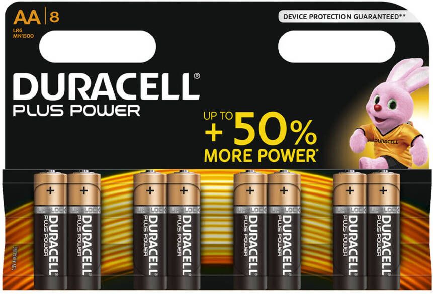 Duracell Plus Power AA alkaline batterijen 8 stuks