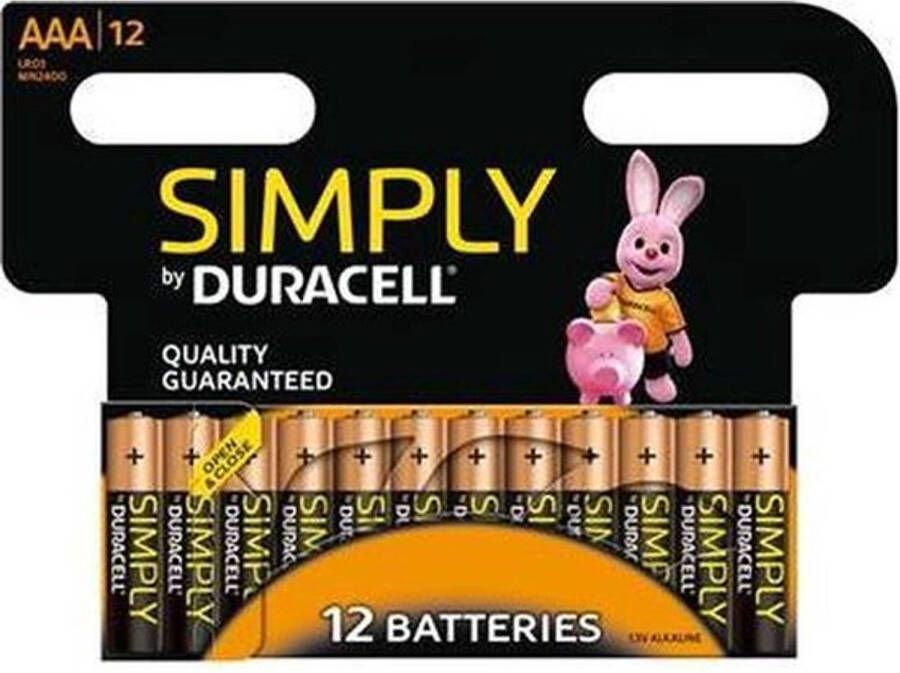 Duracell simply AAA batterijen 24 stuks