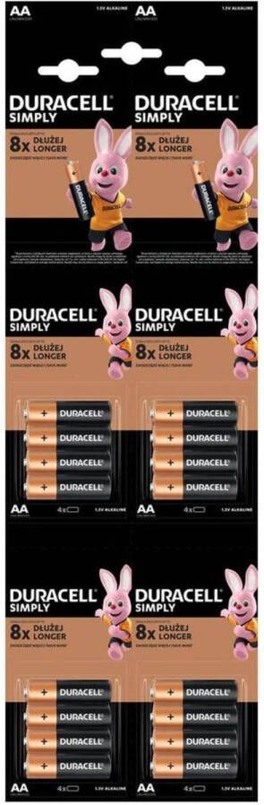 Duracell Simply Batterijen AA 16 stuks