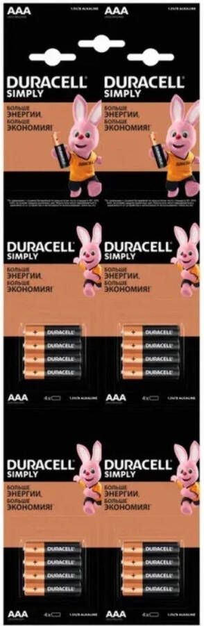 Duracell Simply Batterijen AAA 16 stuks