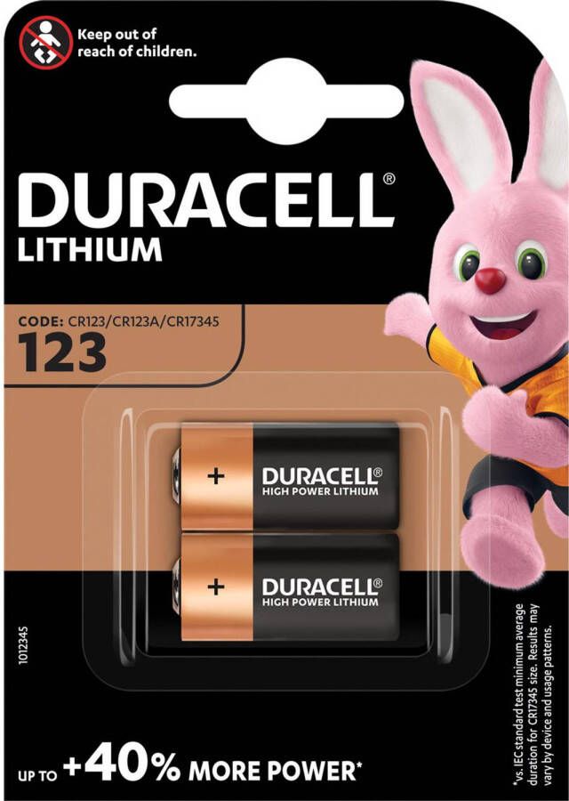 Duracell Ultra Lithium 123 blister van 2 stuks 10 stuks