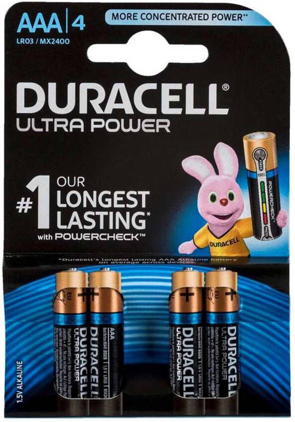 Duracell Ultrapower AAA alkaline batterijen 4 stuks