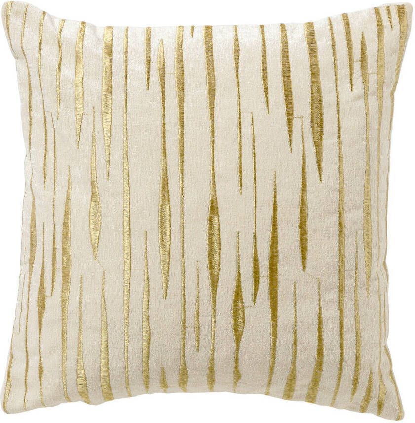 Dutch Decor Sierkussen 45x45 cm CONNOR subtiel goud accent wit