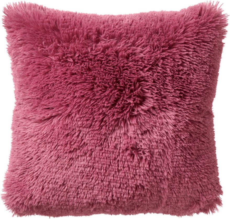 Dutch Decor FLUFFY Kussenhoes 60x60 cm superzacht XL kussensloop Heather Rose roze