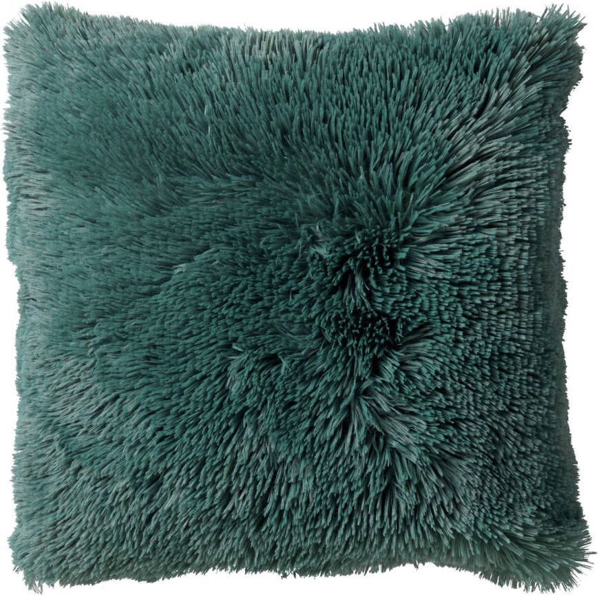 Dutch Decor FLUFFY Kussenhoes 60x60 cm superzacht XL kussensloop Sagebrush Green groen