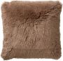 Dutch Decor FLUFFY Kussenhoes 60x60 cm superzacht XL kussensloop Tobacco Brown bruin - Thumbnail 1