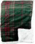 Sierkussen.nl Plaid 150 x200 cm CARLTON fleece deken|sherpa groen - Thumbnail 3