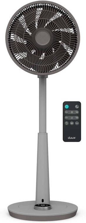 Duux Whisper 2 Statiefventilator Zuinige Ventilator met 26 snelheden Timer en Nachtmodus Grijs