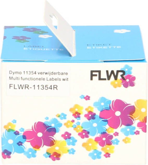 Dymo FLWR 11354R verwijderbare Multi functionele labels 57 mm x 32 mm wit labels