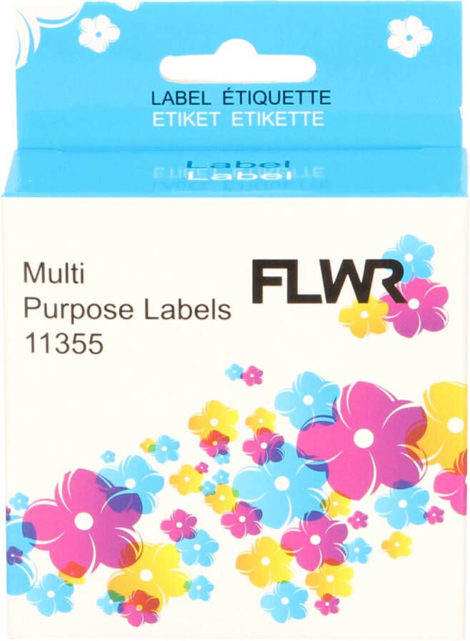 Dymo FLWR 11355 Multi functionele labels x 51 mm wit labels