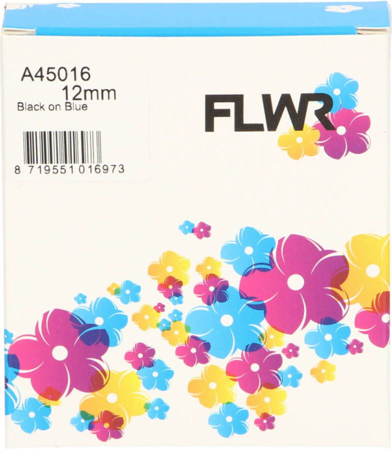Dymo FLWR 45016 op breedte 12 mm labels
