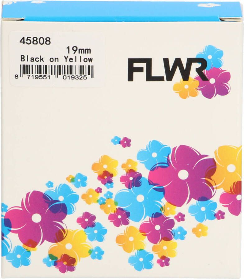 Dymo FLWR 45808 op breedte 19 mm labels