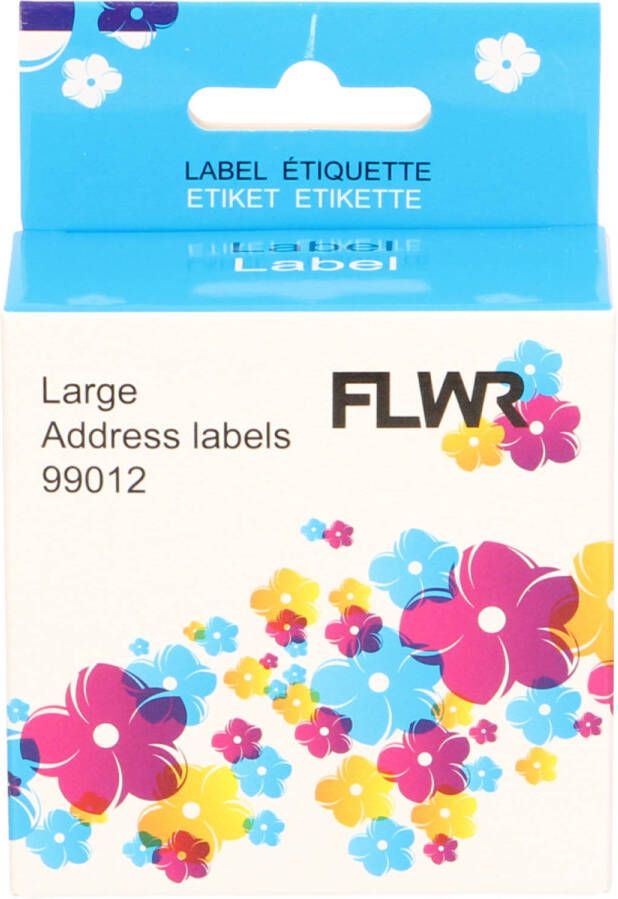 Dymo FLWR 99012 adreslabel 36 mm x 89 mm wit labels