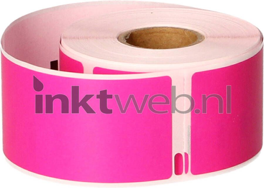 Dymo FLWR 99012 adreslabel 89 mm x 36 mm roze labels
