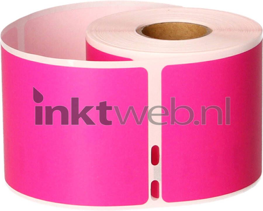 Dymo FLWR 99014 Adreslabel groot 101 mm x 54 mm roze labels