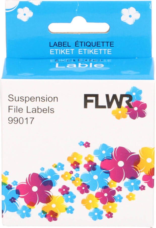 Dymo FLWR 99017 Hangmaplabel 12 mm x 50 mm wit labels
