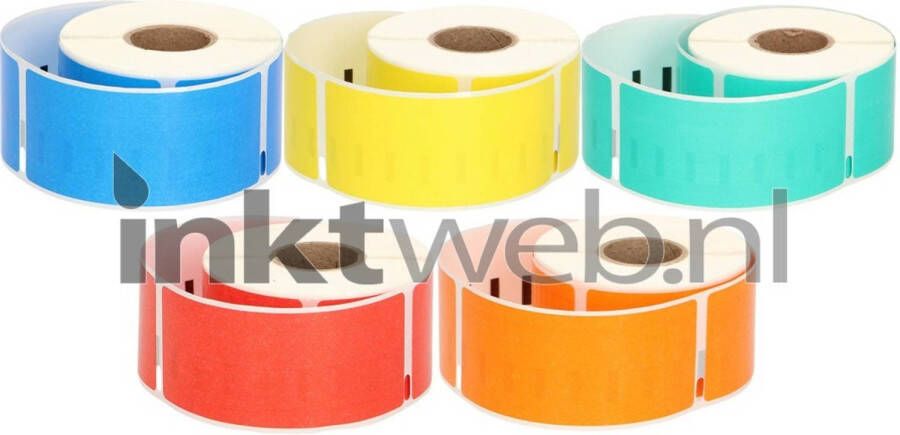 Dymo Huismerk 99012 adreslabel 5-pack 260 mm x 89 mm kleur labels