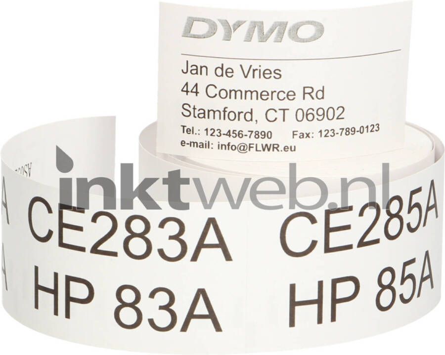 Dymo Huismerk Naambadge etiketten 89 mm x 51 mm wit labels