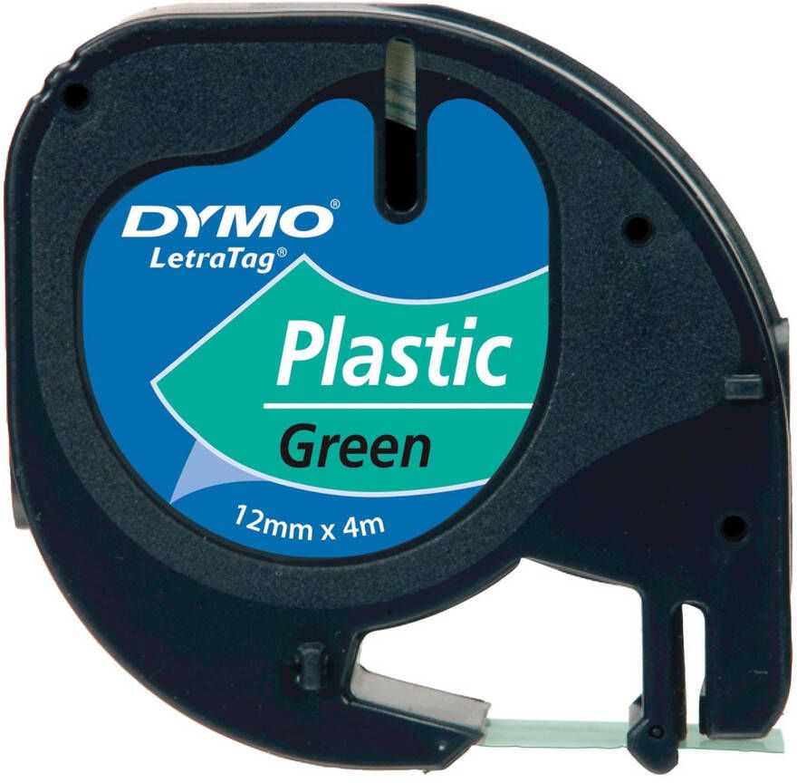 Dymo Letratag Band Plastic groen 12 mm x 4 m