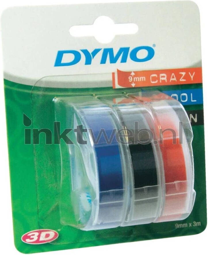 Dymo S0847750 multipack 3 kleuren op breedte 9 mm labels