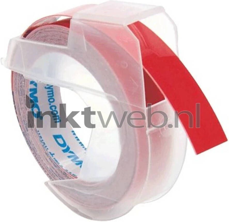 Dymo S0898150 wit op rood breedte 9 mm labels