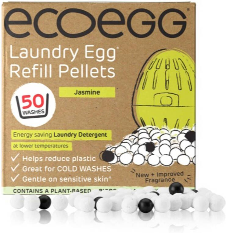 Eco Egg Laundry Egg Refill Pellets Jasmine Voor alle kleuren was 1ST