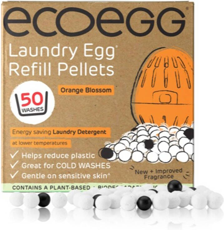 Eco Egg Laundry Egg Refill Pellets Orange Blossom Voor alle kleuren was 1ST