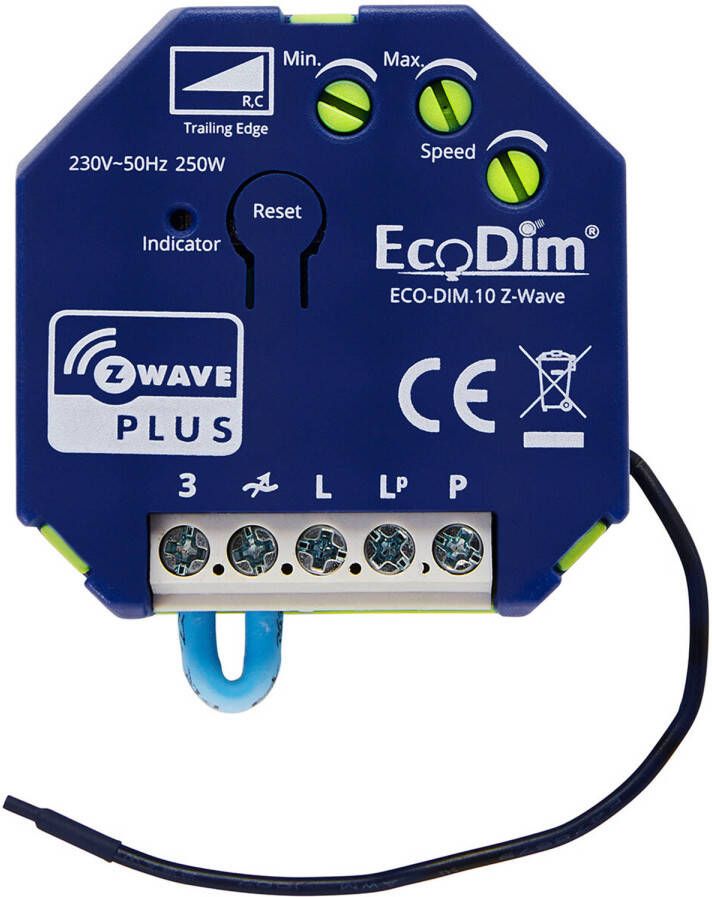 EcoDim LED Inbouwdimmer Module Smart WiFi ECO-DIM.10 Fase Afsnijding RC Z-Wave 0-250W