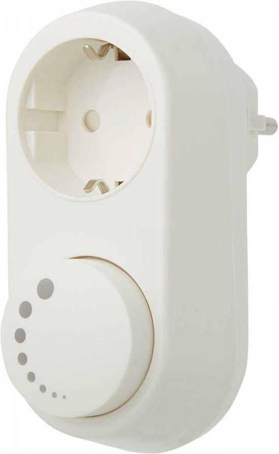 EcoDim LED Stekkerdimmer ECO-DIM.06 Fase Afsnijding RC Opbouw Enkel Knop 0-100W Wit