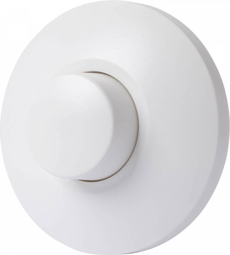 EcoDim LED Vloerdimmer ECO-DIM.09 Fase Afsnijding RC Enkel Knop 0-50W Rond Mat Wit