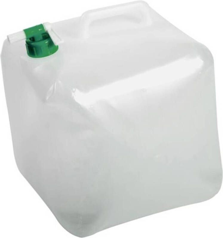 Eda Kunststof watercontainer jerrycan opvouwbaar voor drinkwater 15 liter 25 x 25 x 25 cm Jerrycan voor water