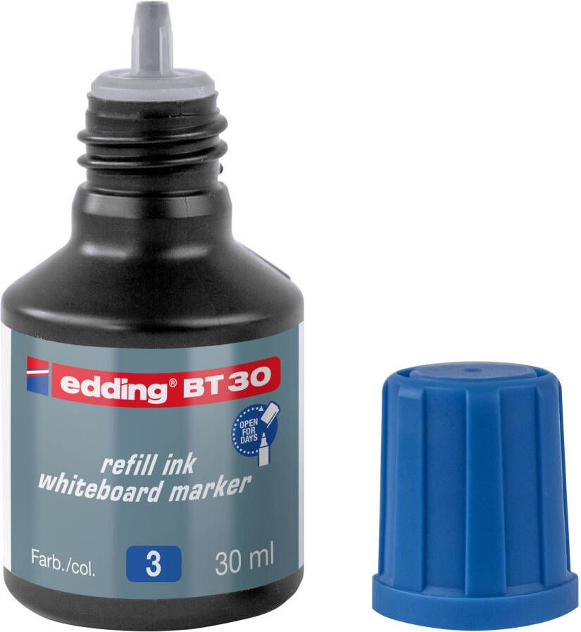 Edding BT30 (30 ml) navulinkt voor boardmarkers -250 361 365 blauw potje
