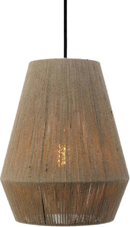 EGLO  Alderney Hanglamp - E27 - Ø 30 cm - Zwart Bruin