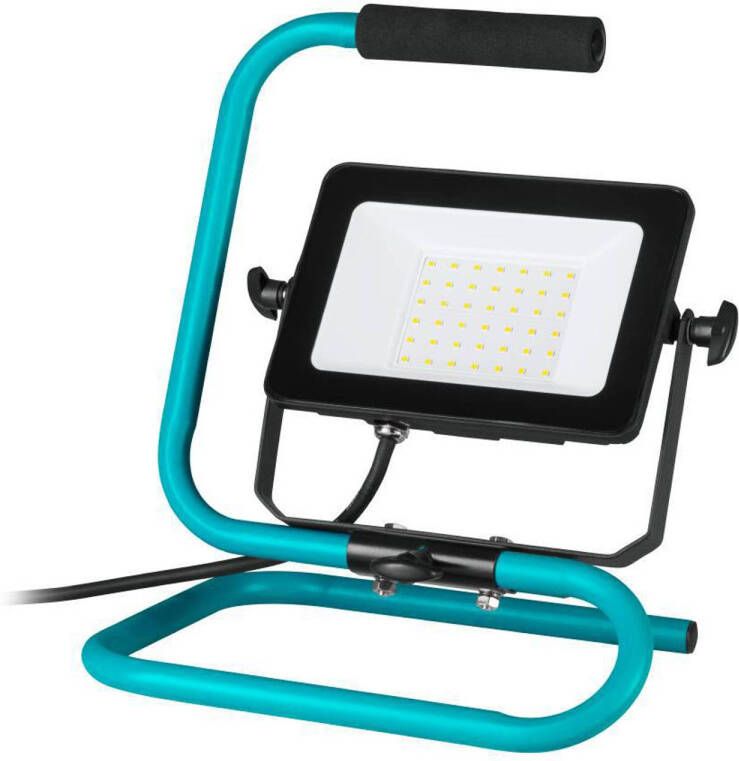 EGLO Avelar werklamp Bouwlamp LED 30W Zwart Turquoise