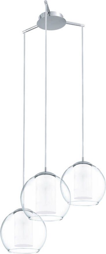 EGLO Bolsano Hanglamp E27 Ø 50 5 cm Grijs Wit